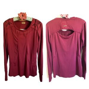 Catherine Malandrino Cranberry Training Pullover Outerwear Top Small